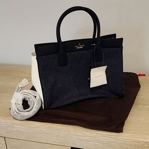 Brand New Kate Spade 2Way Handbag (Denim fabric)